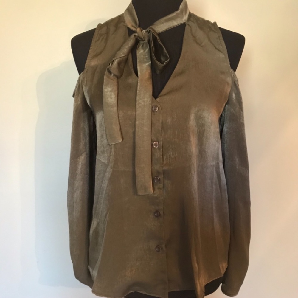 J.O.A Olive Green Blouse SZ Small
